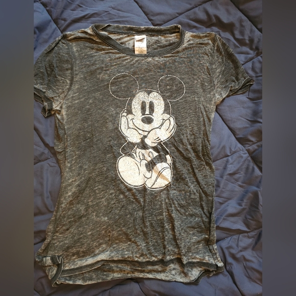 Disney Mickey Mouse tshirt Heather grey size Large - Picture 1 of 1